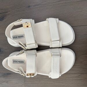 Steve Madden Cream Women's Sandals